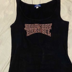 Burberry Blue Label rhinestone tank top